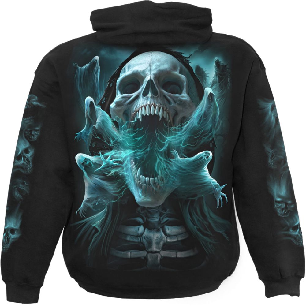 Spiral - Ghost Skull Hoodie - Black